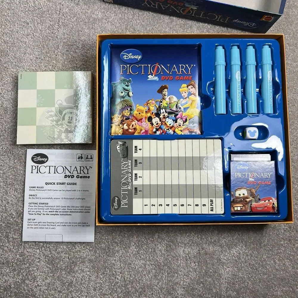Disney Pictionary DVD Game by‎ Mattel 2007 Edition